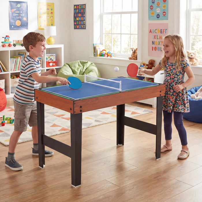 125CM 4-in-1 Multi Games Table with Accessories for Home Play Room-