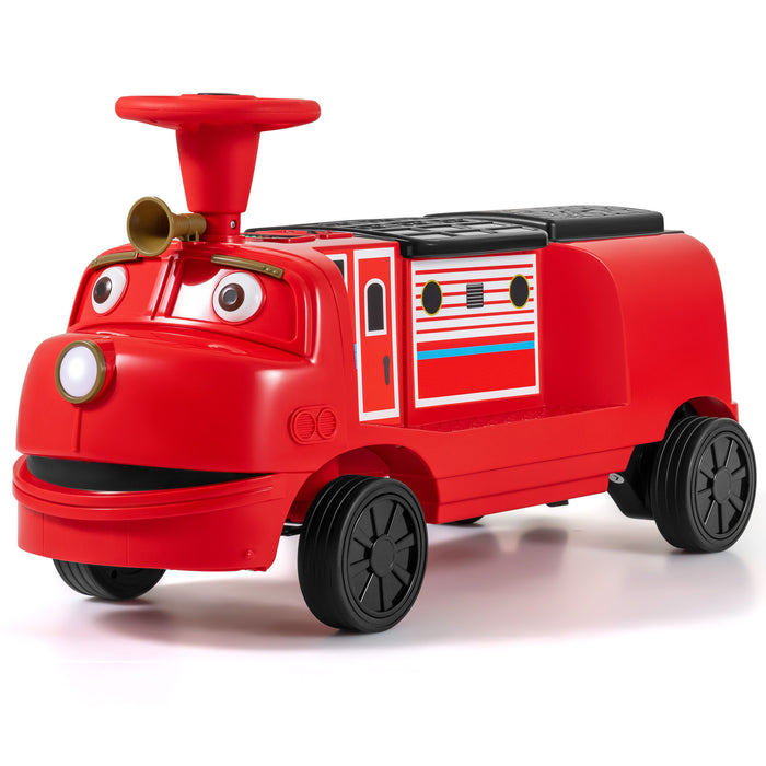 12V 2-Seater Ride on Train Licensed Chuggington with Music and Adjustable Seat-