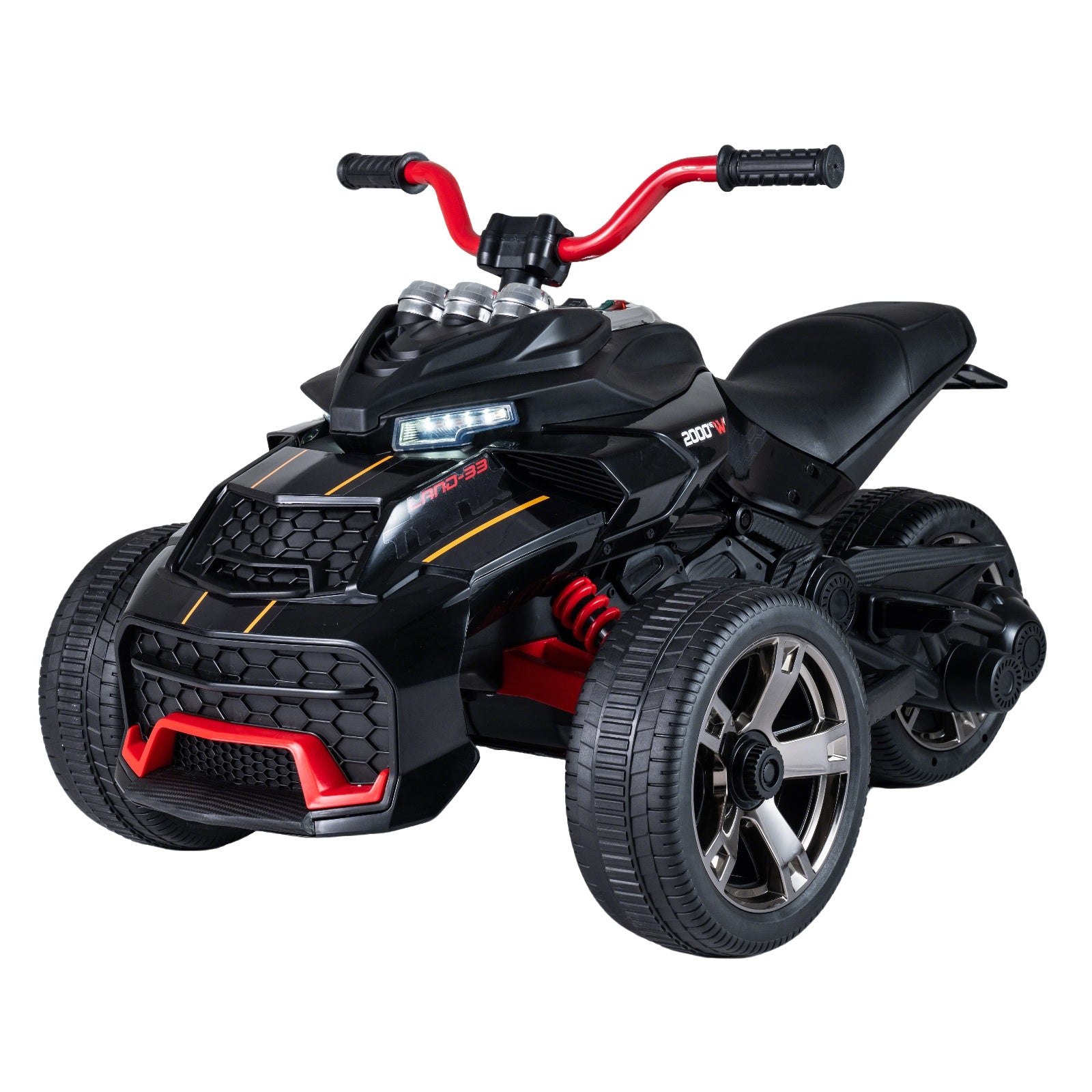 12V Battery Powered Kids Ride on ATV with USB Port High or Low Speed and Head and Tail Light-