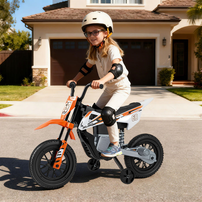 12V Kids Dirt Bike with Twist Throttle Grip Electric Motorcycle with Music-