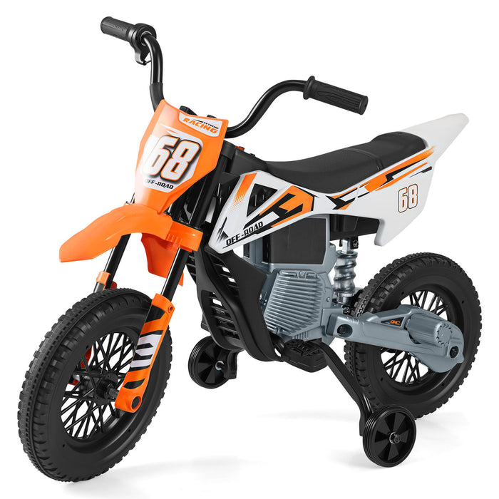 12V Kids Dirt Bike with Twist Throttle Grip Electric Motorcycle with Music-