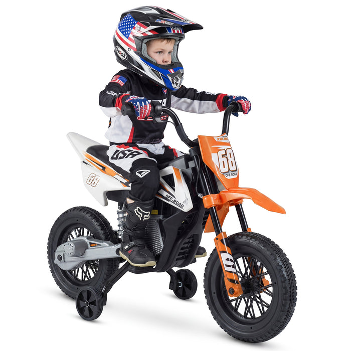 12V Kids Dirt Bike with Twist Throttle Grip Electric Motorcycle with Music-