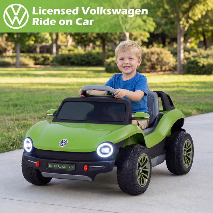 12V Kids Electric Car Licensed Volkswagen with Remote and LED Headlights-Pink