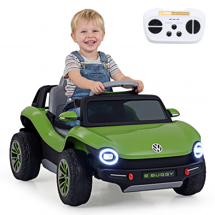 12V Kids Electric Car Licensed Volkswagen with Remote and LED Headlights-Pink
