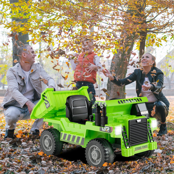 12V Kids Ride on Dump Truck with Electric Dump Bed-