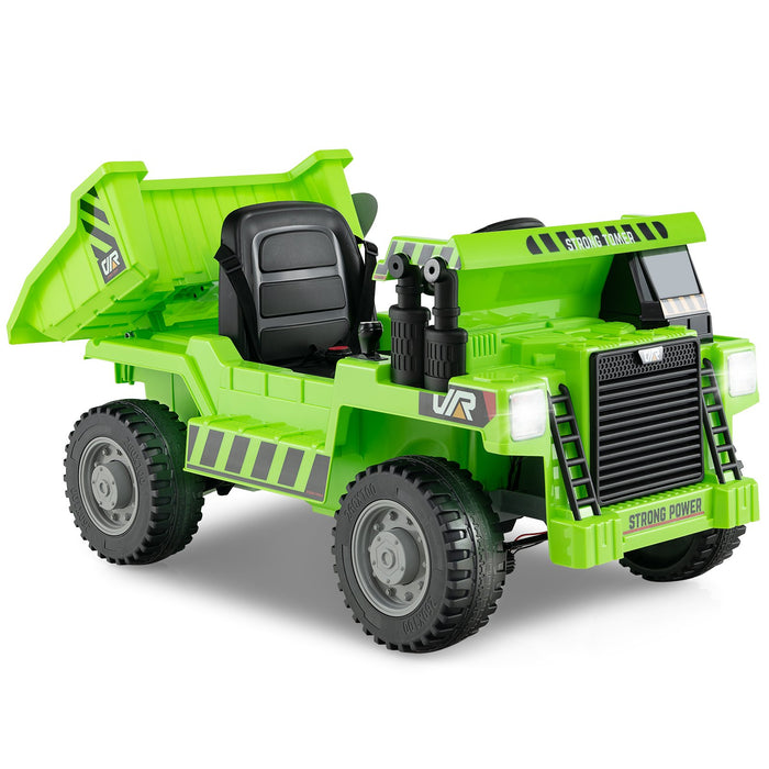 12V Kids Ride on Dump Truck with Electric Dump Bed-