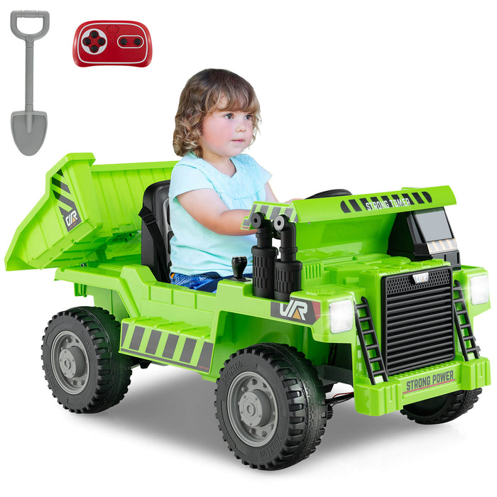 12V Kids Ride on Dump Truck with Electric Dump Bed-