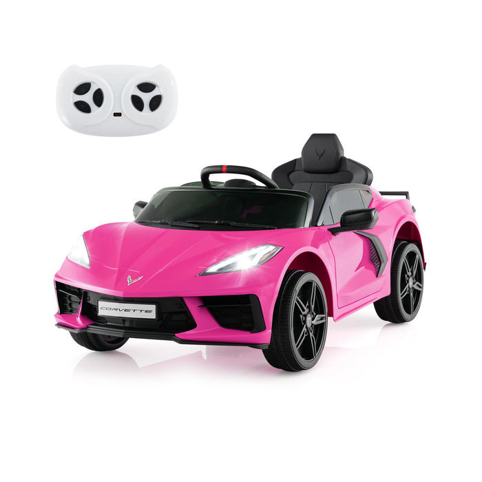 12V Electric Kids Ride On Car with Remote Control and Lights-Orange