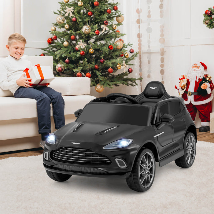 12V Kids Ride on Vehicle Aston Martin Licensed with Horn and Taillights-