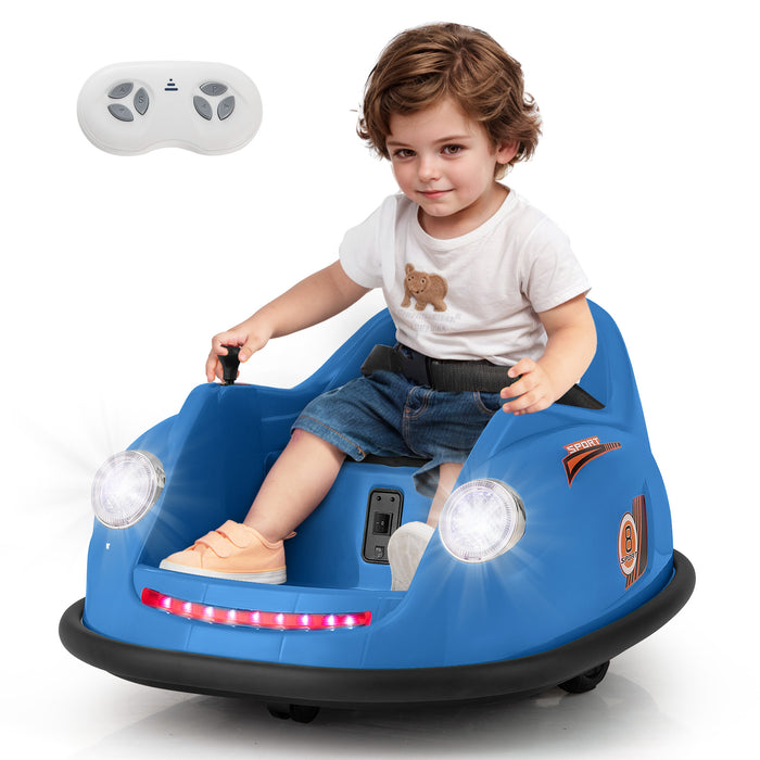 12V Kids Ride on Bumper Car with Remote Control and Music-