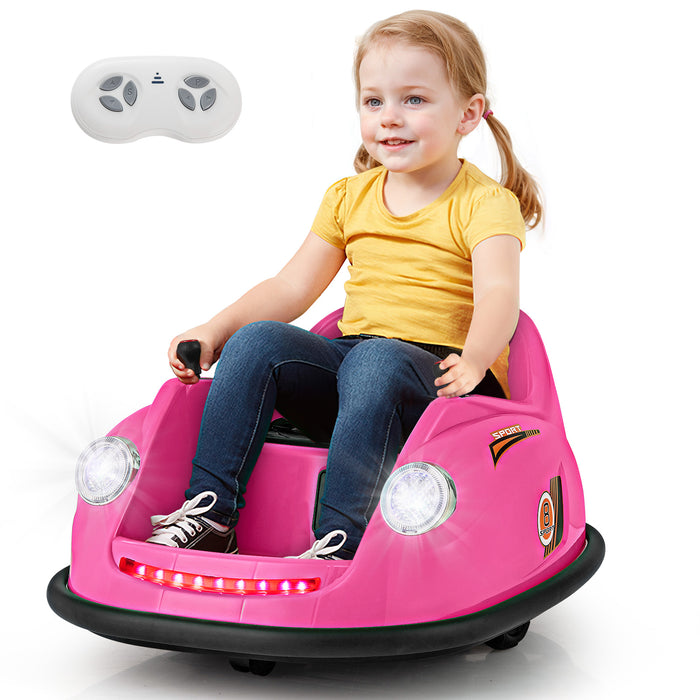 12V Kids Ride on Bumper Car with Remote Control and Music-