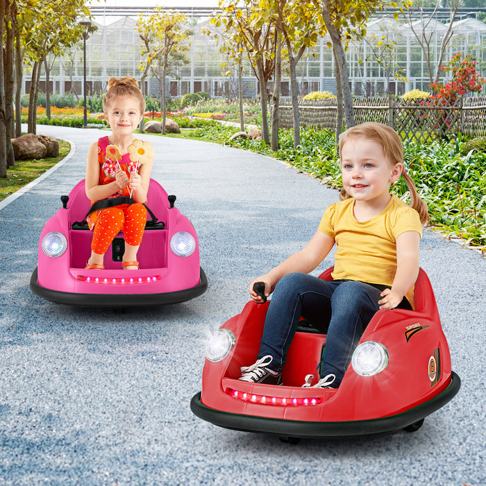 12V Kids Ride on Bumper Car with Remote Control and Music-