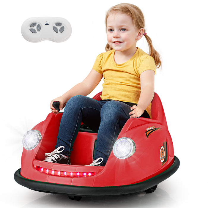 12V Kids Ride on Bumper Car with Remote Control and Music-