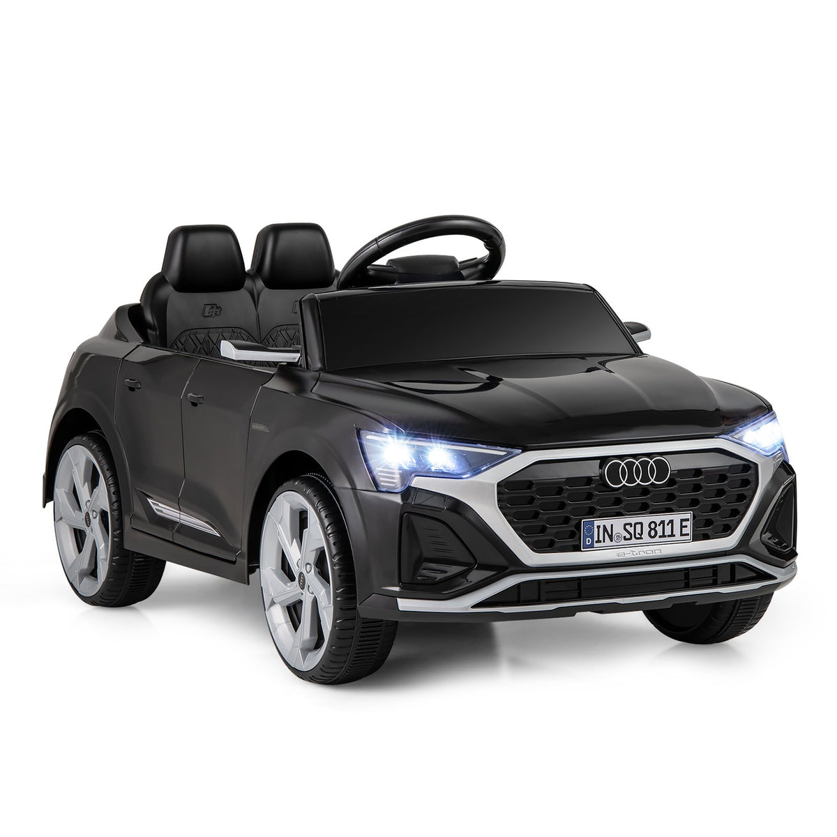 12V Kids Ride On Car with Remote Control and 4 Wheels Suspension-
