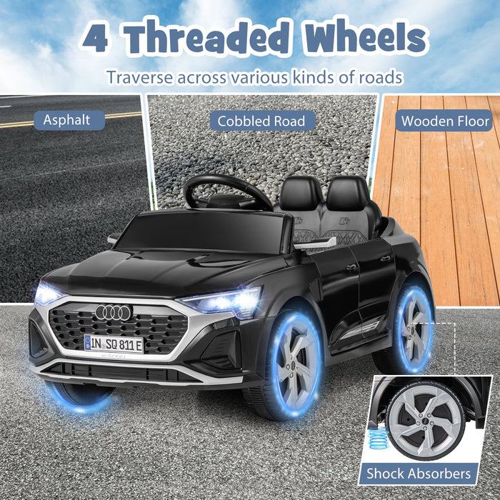 12V Kids Ride On Car with Remote Control and 4 Wheels Suspension-