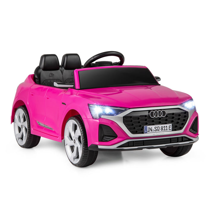 12V Kids Ride On Car with Remote Control and 4 Wheels Suspension-