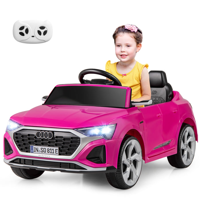 12V Kids Ride On Car with Remote Control and 4 Wheels Suspension-