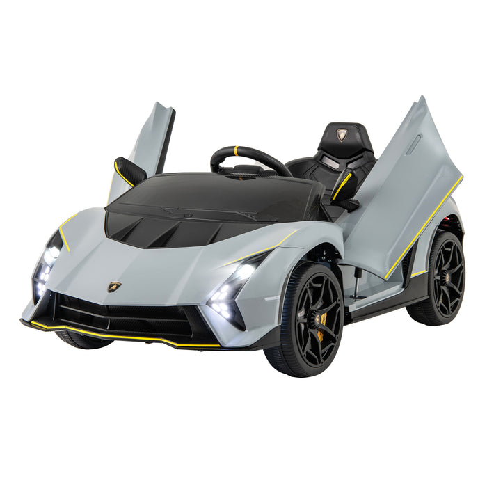 12V Kids Ride on Car 4WD Lamborghini Licensed with 3 Speeds and Music-