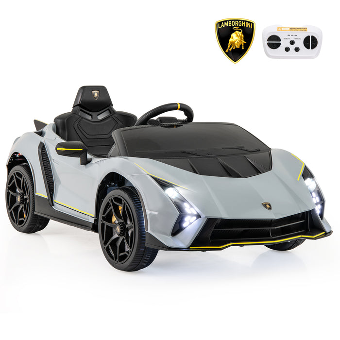 12V Kids Ride on Car 4WD Lamborghini Licensed with 3 Speeds and Music-