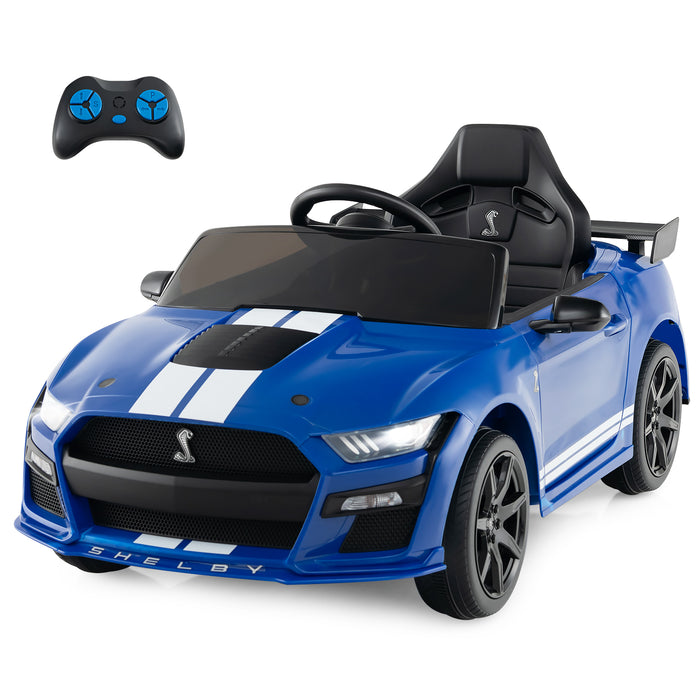 12V Kids Ride on Car Electric Licensed Ford Mustang Shelby GT500 for Kids Aged 3-8-