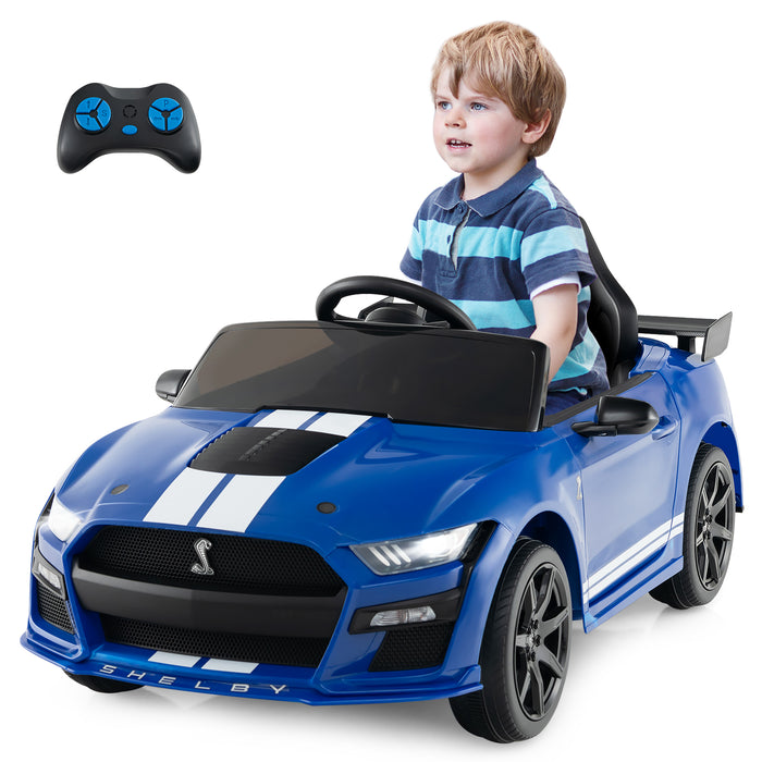 12V Kids Ride on Car Electric Licensed Ford Mustang Shelby GT500 for Kids Aged 3-8-