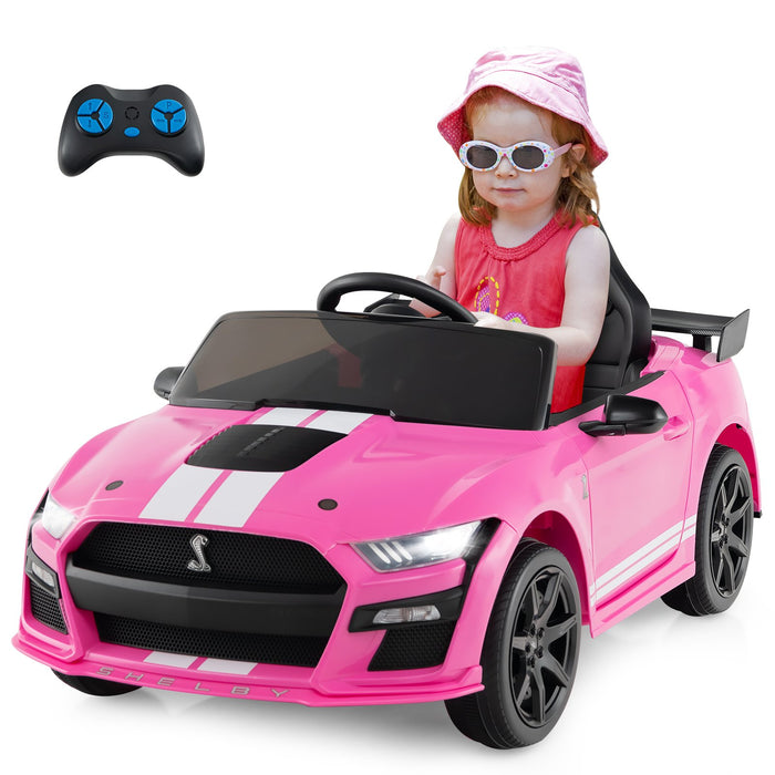 12V Kids Ride on Car Electric Licensed Ford Mustang Shelby GT500 for Kids Aged 3-8-