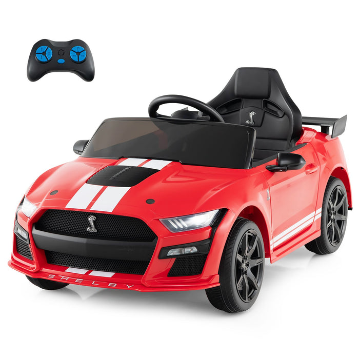 12V Kids Ride on Car Electric Licensed Ford Mustang Shelby GT500 for Kids Aged 3-8-
