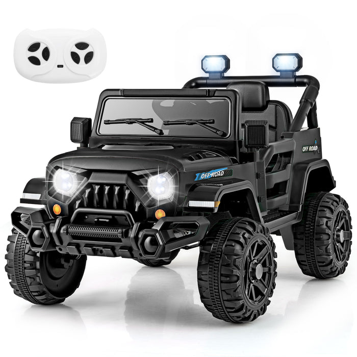 12V Kids Ride on Truck with Remote Control and 3 Speeds-