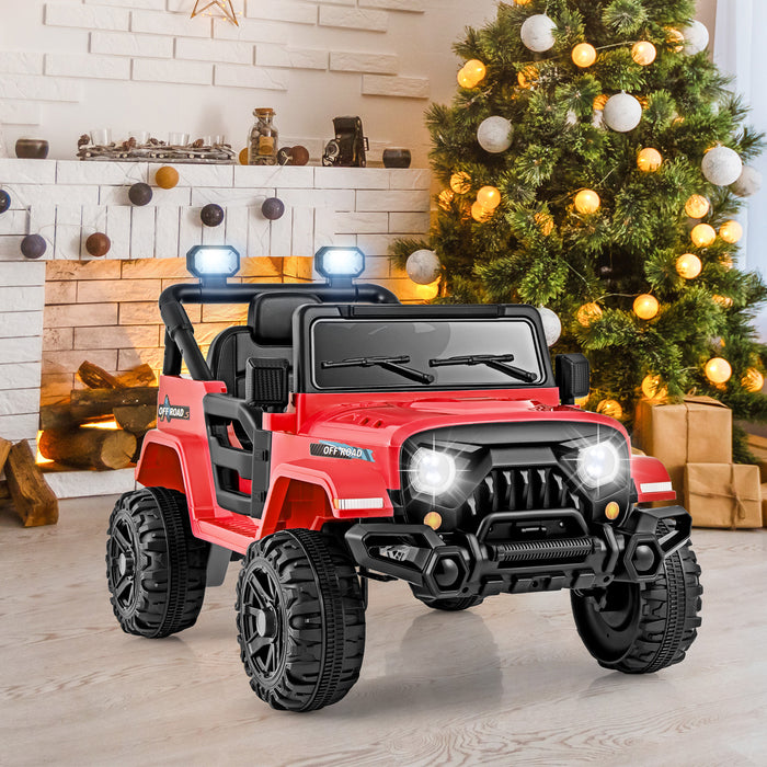 12V Kids Ride on Truck with Remote Control and 3 Speeds-
