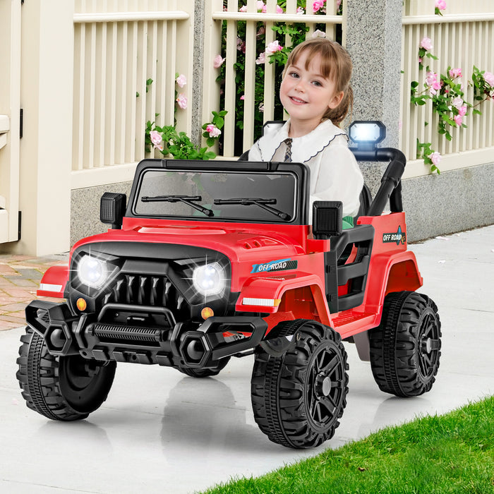 12V Kids Ride on Truck with Remote Control and 3 Speeds-