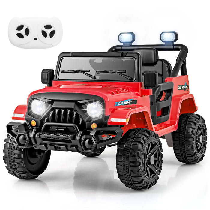 12V Kids Ride on Truck with Remote Control and 3 Speeds-