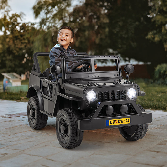 12V Kids Ride on Truck with Remote Control and 3 Speeds for Children-