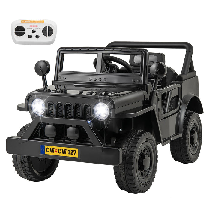 12V Kids Ride on Truck with Remote Control and 3 Speeds for Children-