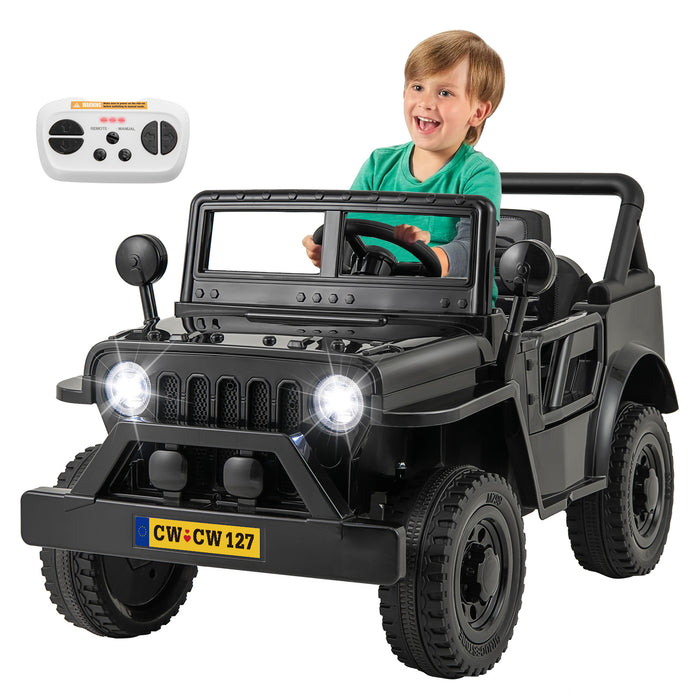 12V Kids Ride on Truck with Remote Control and 3 Speeds for Children-