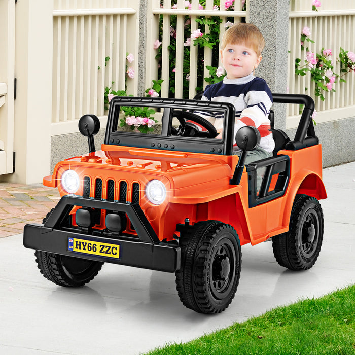 12V Kids Ride on Truck with Remote Control and 3 Speeds for Children-