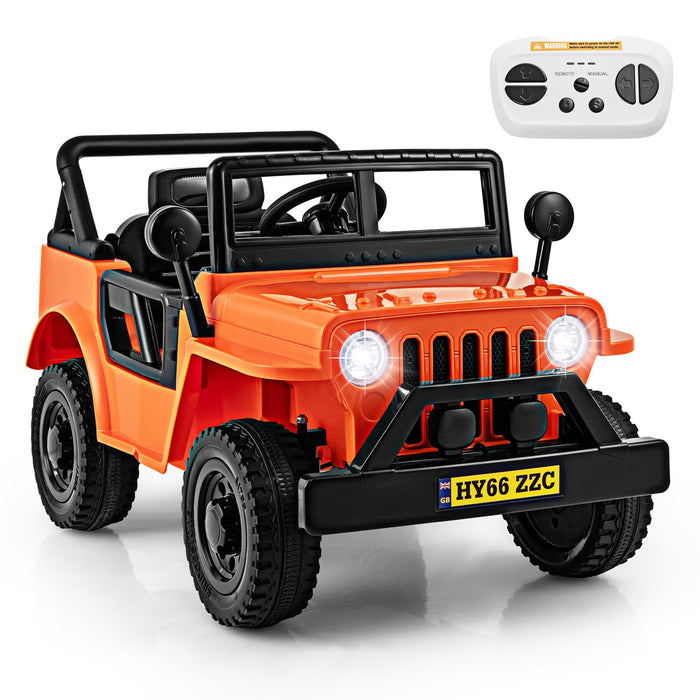 12V Kids Ride on Truck with Remote Control and 3 Speeds for Children-