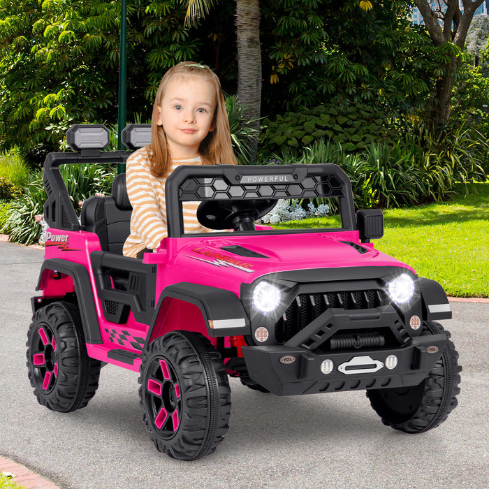 12V Kids Ride on Truck with Remote Control and Wireless Connection-