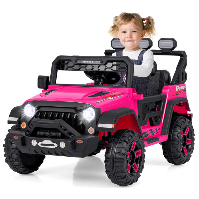 12V Kids Ride on Truck with Remote Control and Wireless Connection-