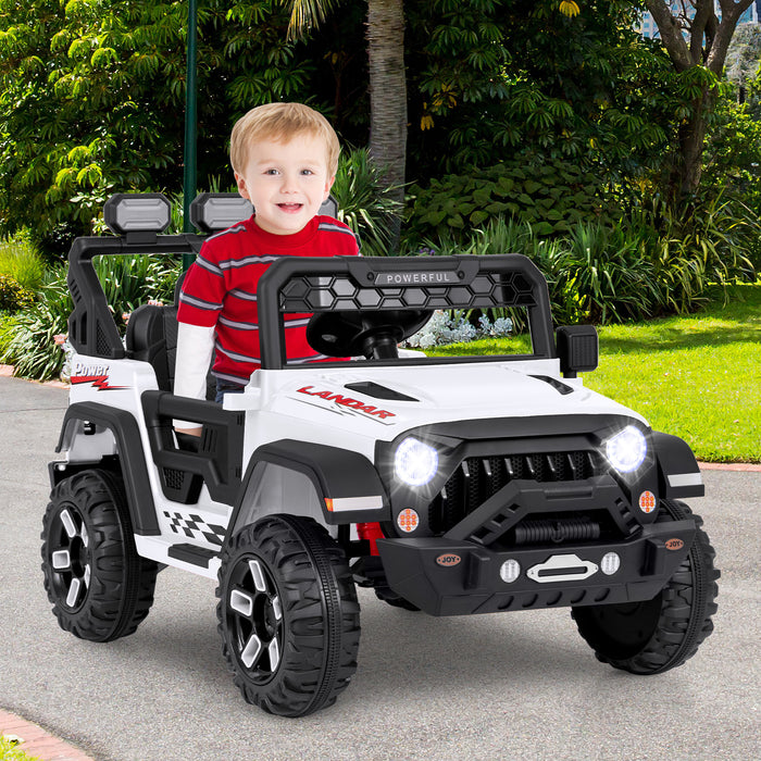 12V Kids Ride on Truck with Remote Control and Wireless Connection-