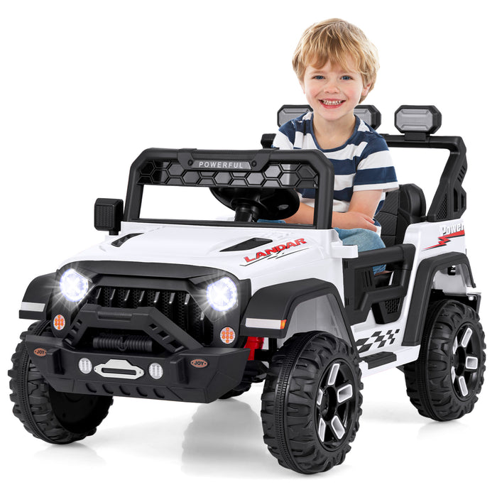 12V Kids Ride on Truck with Remote Control and Wireless Connection-