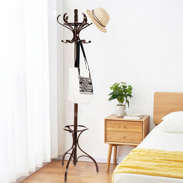 Wooden Furniture Creations - Classic Coat and Hat Stand - Perfect for Organized Home Entrances