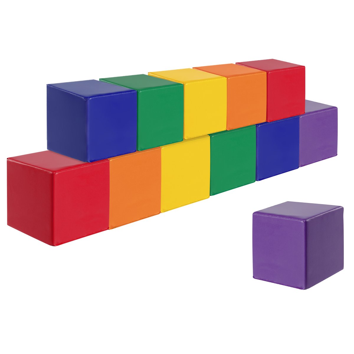 12 Pieces Foam Building Blocks for Kids Soft Foam Playset — Shopsta UK