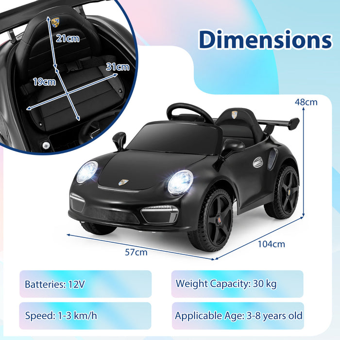 Licensed Porsche Electric Vehicle 12V Kids Ride on Car with Remote Control-
