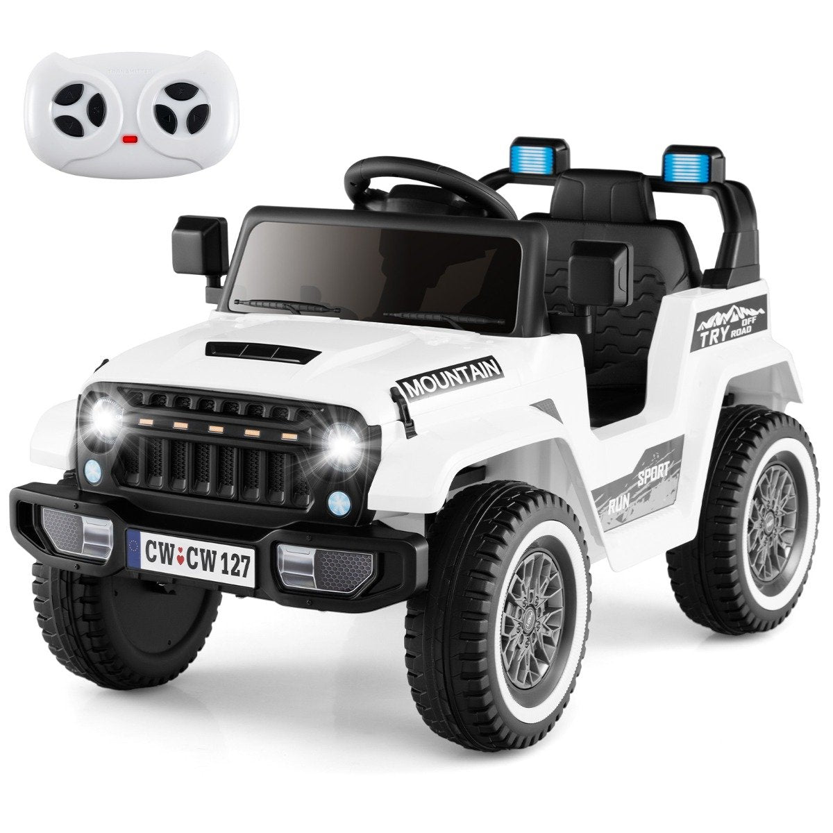 12V Kids Ride on Car with Soft Start and Battery Powered-