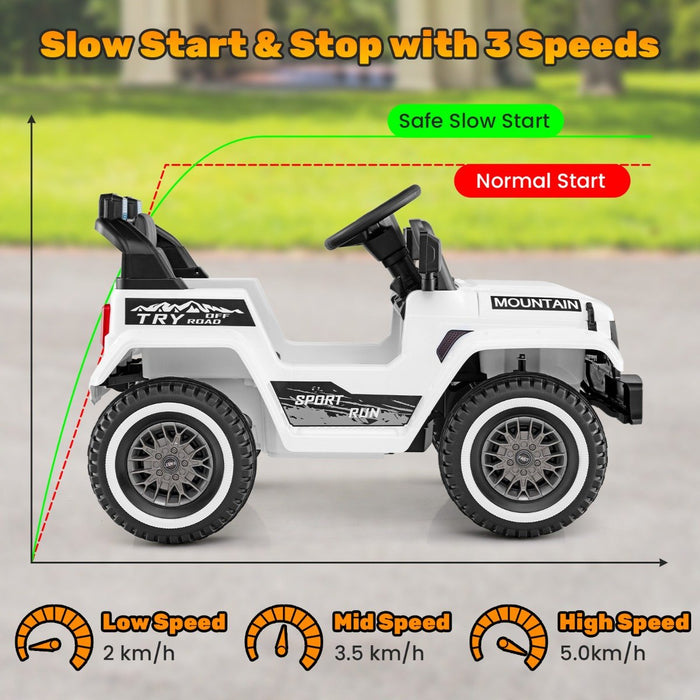 12V Kids Ride on Car with Soft Start and Battery Powered-