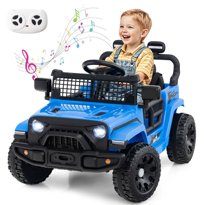 12V Kids Ride on Truck Car with Remote Control for Kid Over 3 Years Old-