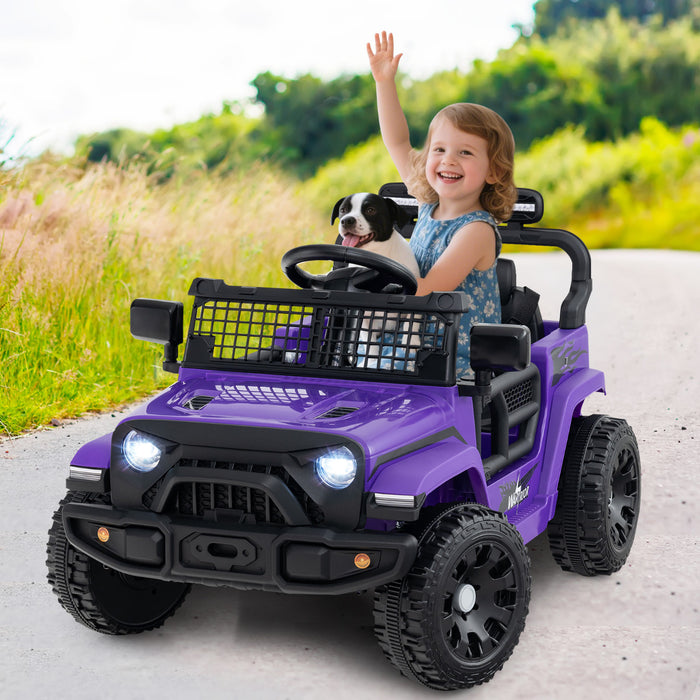 12V Kids Ride on Truck Car with Remote Control for Kid Over 3 Years Old-