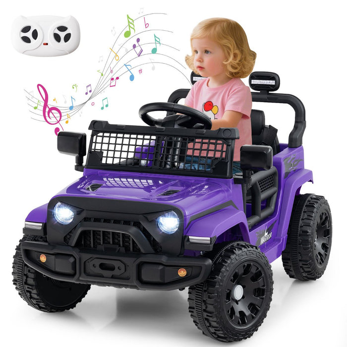 12V Kids Ride on Truck Car with Remote Control for Kid Over 3 Years Old-