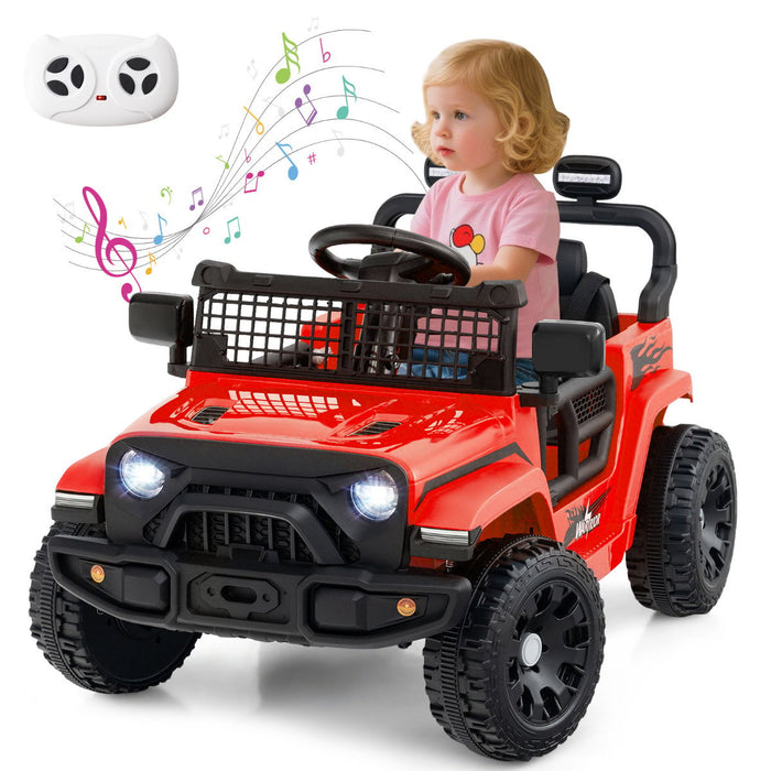 12V Kids Ride on Truck Car with Remote Control for Kid Over 3 Years Old-