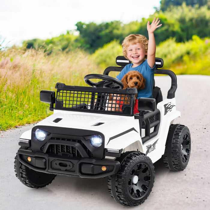 12V Kids Ride on Truck Car with Remote Control for Kid Over 3 Years Old-